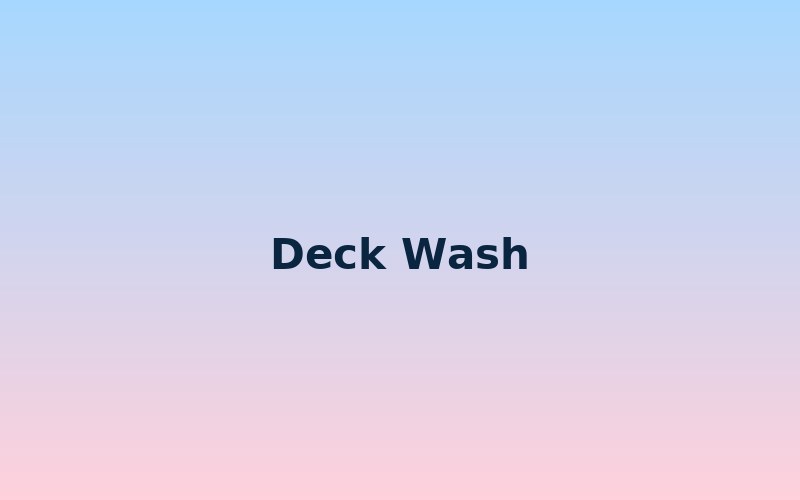 Deck Wash