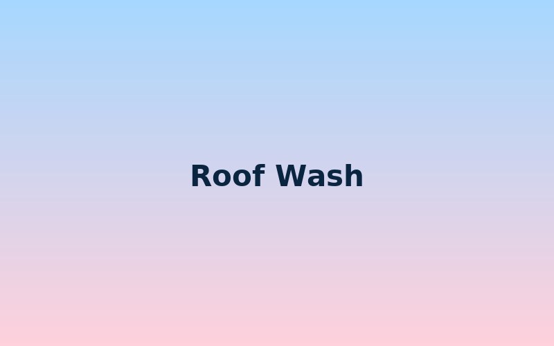 Roof Wash